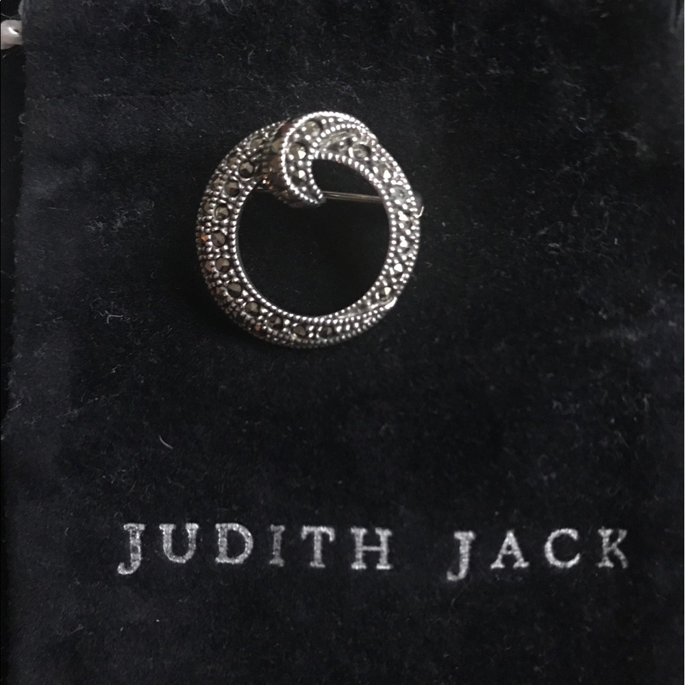HP! Vintage Judith Jack sterling marcasite pin! - Picture 2 of 8